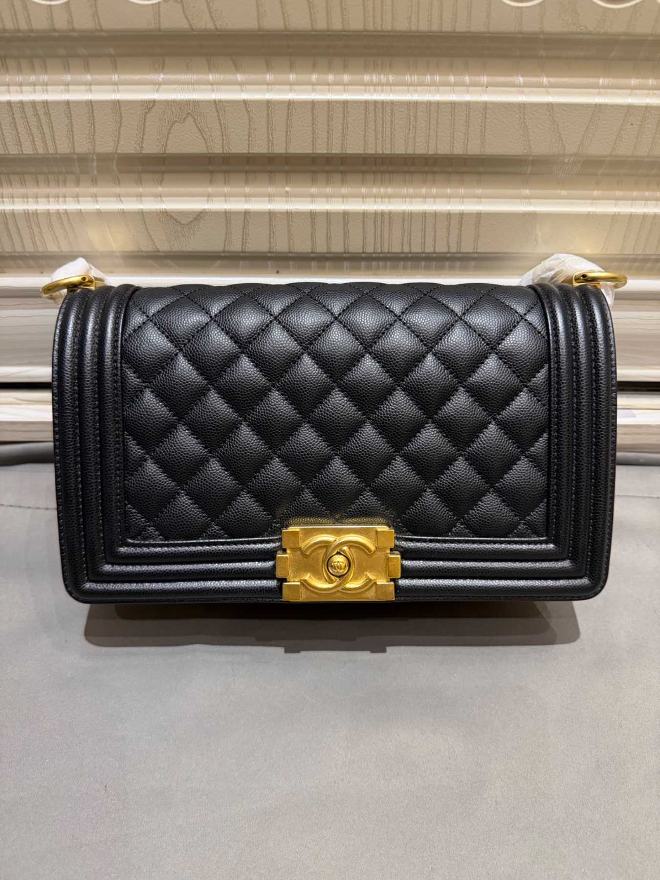 Chanel Leboy Black Medium Caviar Gold Hardware by Chanel